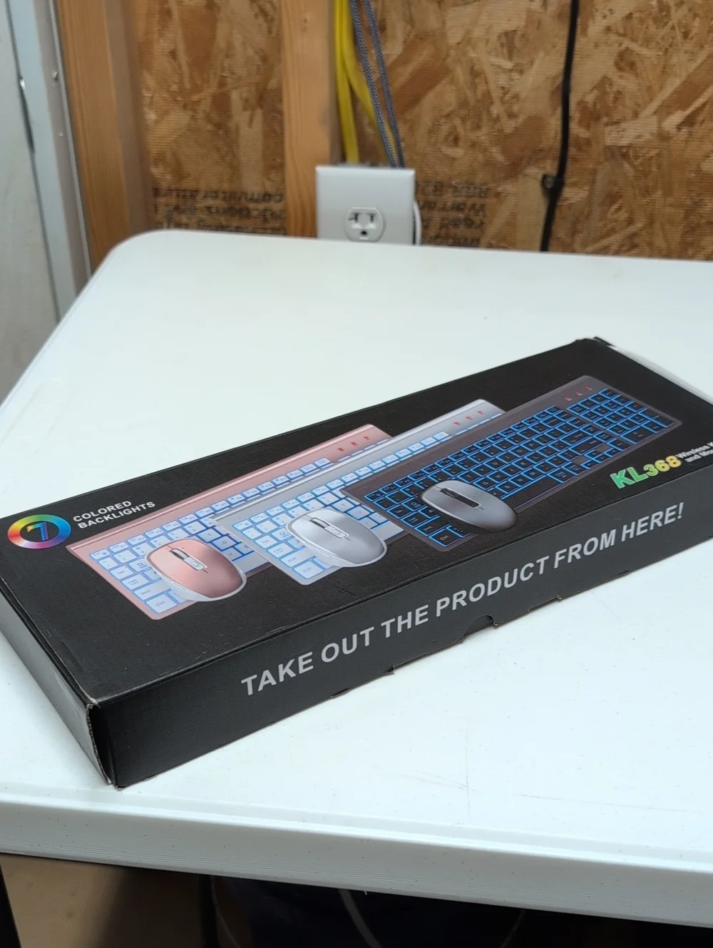 Wireless Keyboard and Mouse Combo - Gray. (95)